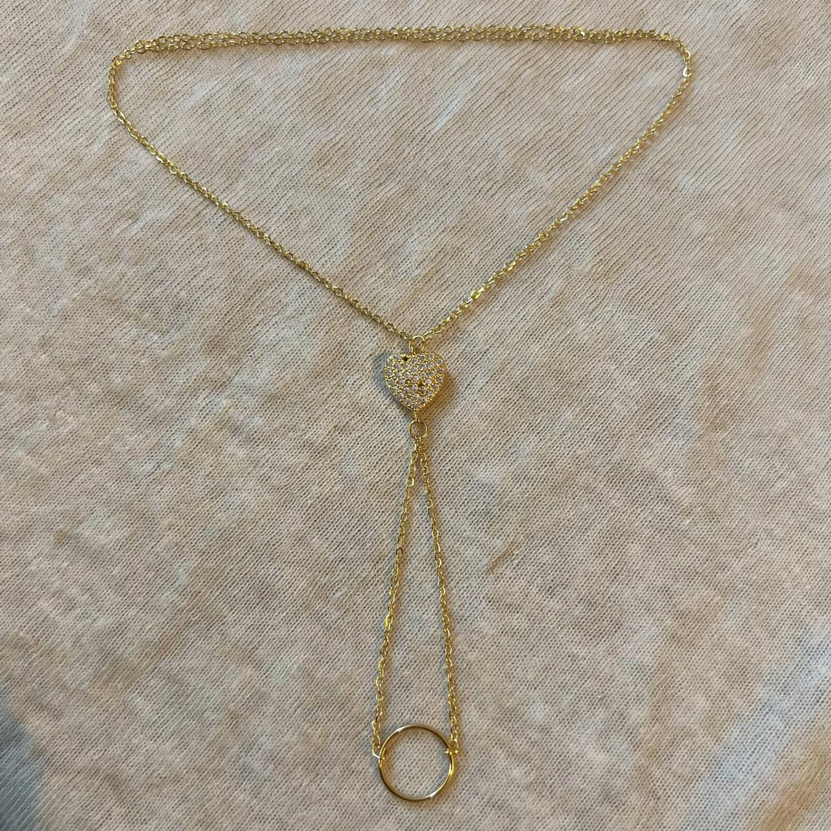 Taşlı Kalp Gold Şahmeran