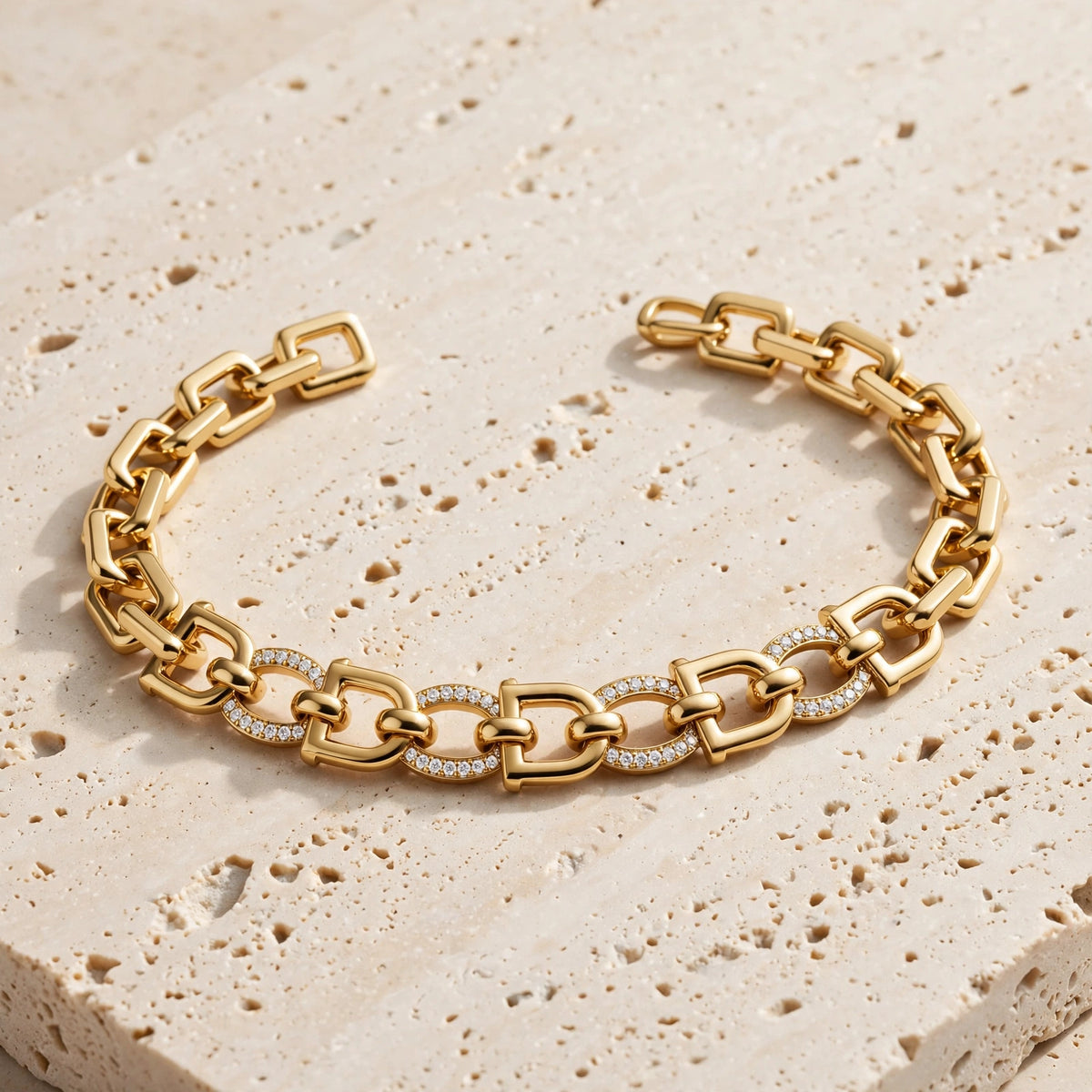 Xuping Gold Taş Detaylı Bileklik