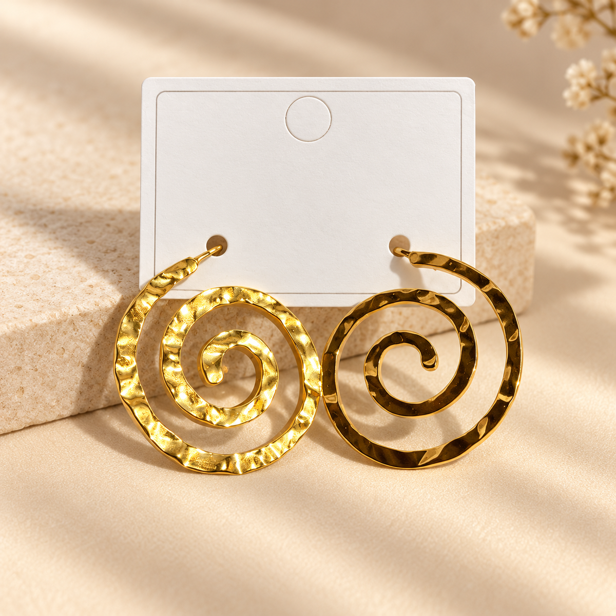Helen Spiral Gold Küpe