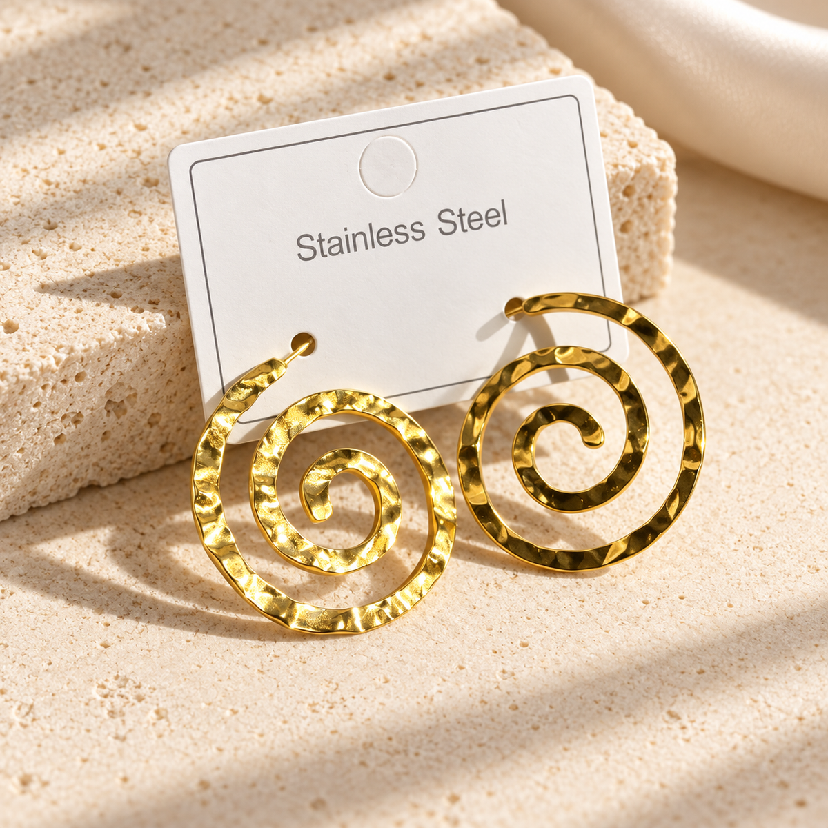 Helen Spiral Gold Küpe
