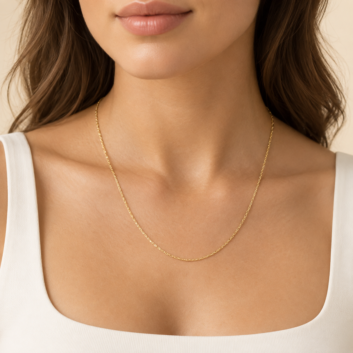 Minimal Gold Zincir Kolye