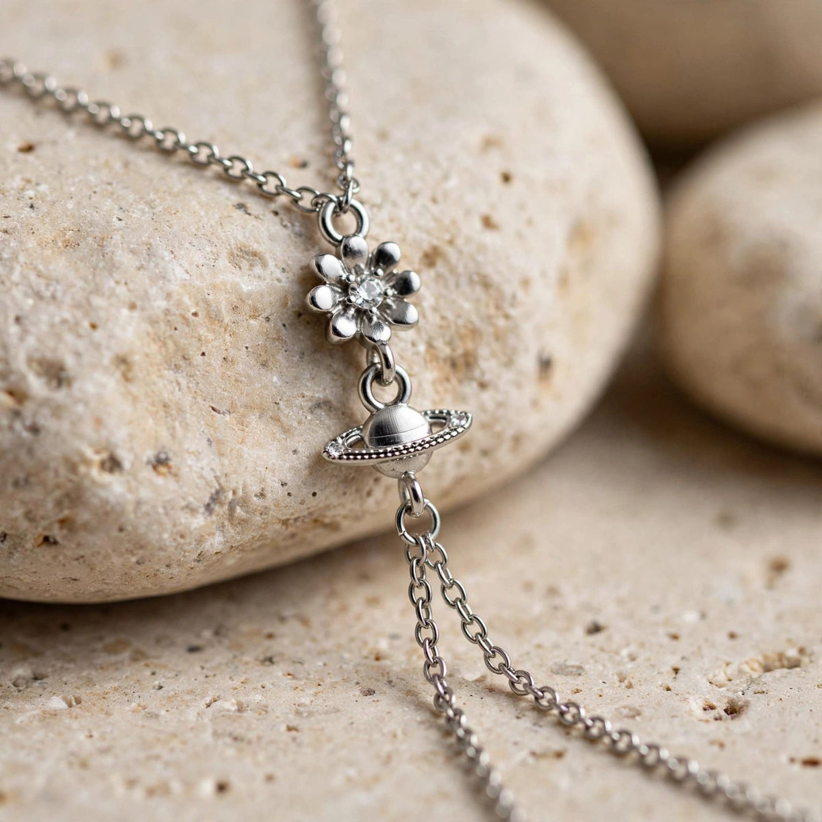 Saturn Çiçek Silver Şahmeran