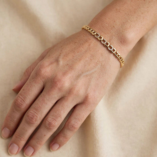 Xuping Gold Taş Detaylı Bileklik